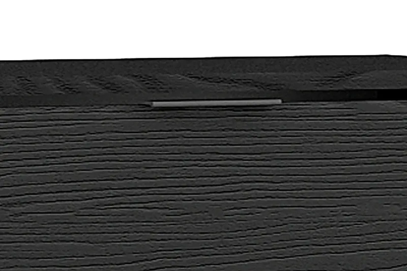 Kommode RIMINI / Melamin Eiche schwarz und Artisan Eiche / 3 Schubkästen / B 80, H 80, T 40 cm