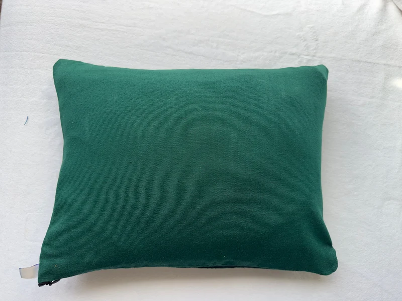 Green Long Lumbar Pillow, Monogrammed Custom Cushion Cover, Green Home Decor, Gifts for Birthday