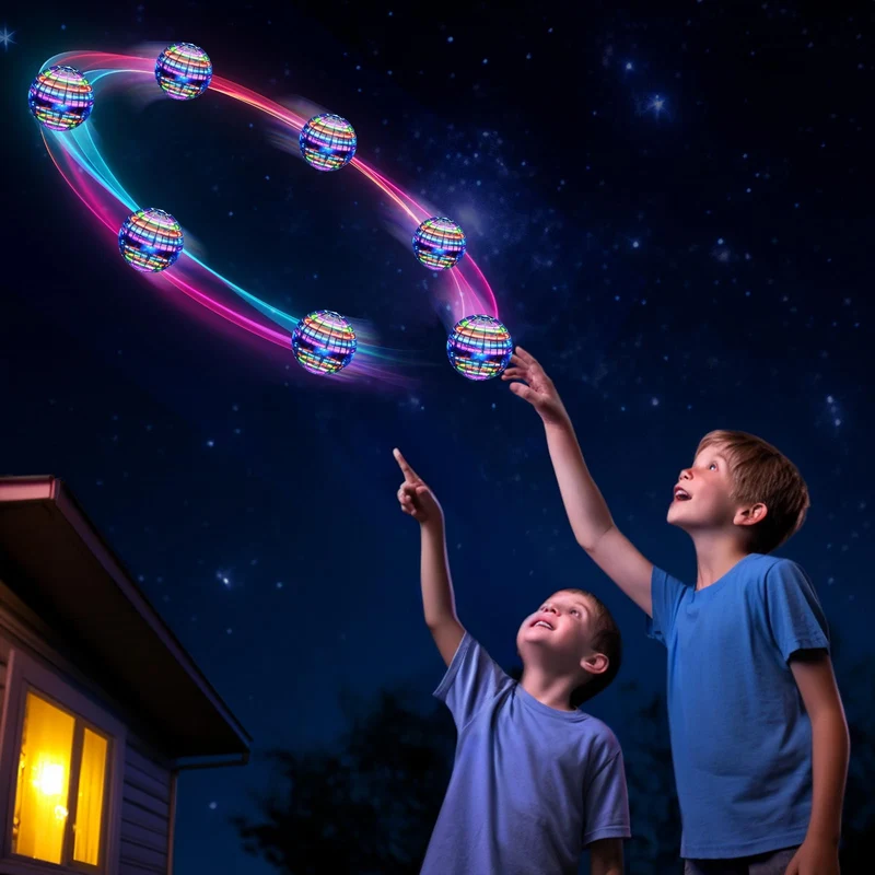 Flying Orb Ball (Blue, 2024 Upgraded) with Dazzling Lights