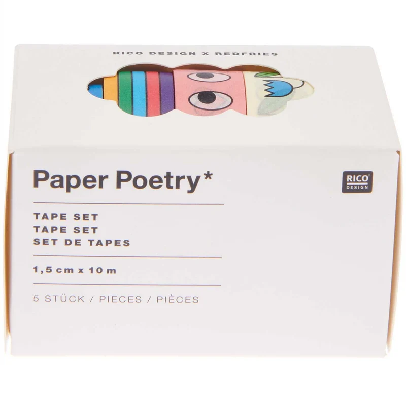 PAPER TAPE SET EYE CANDY - 5 PCS