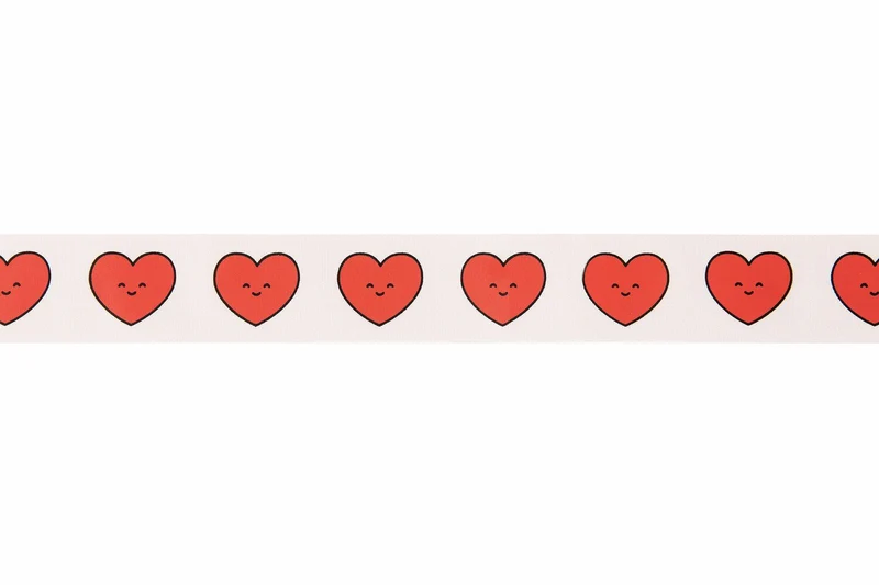 WIDE TAFFETA RIBBON - CHINGU HEARTS