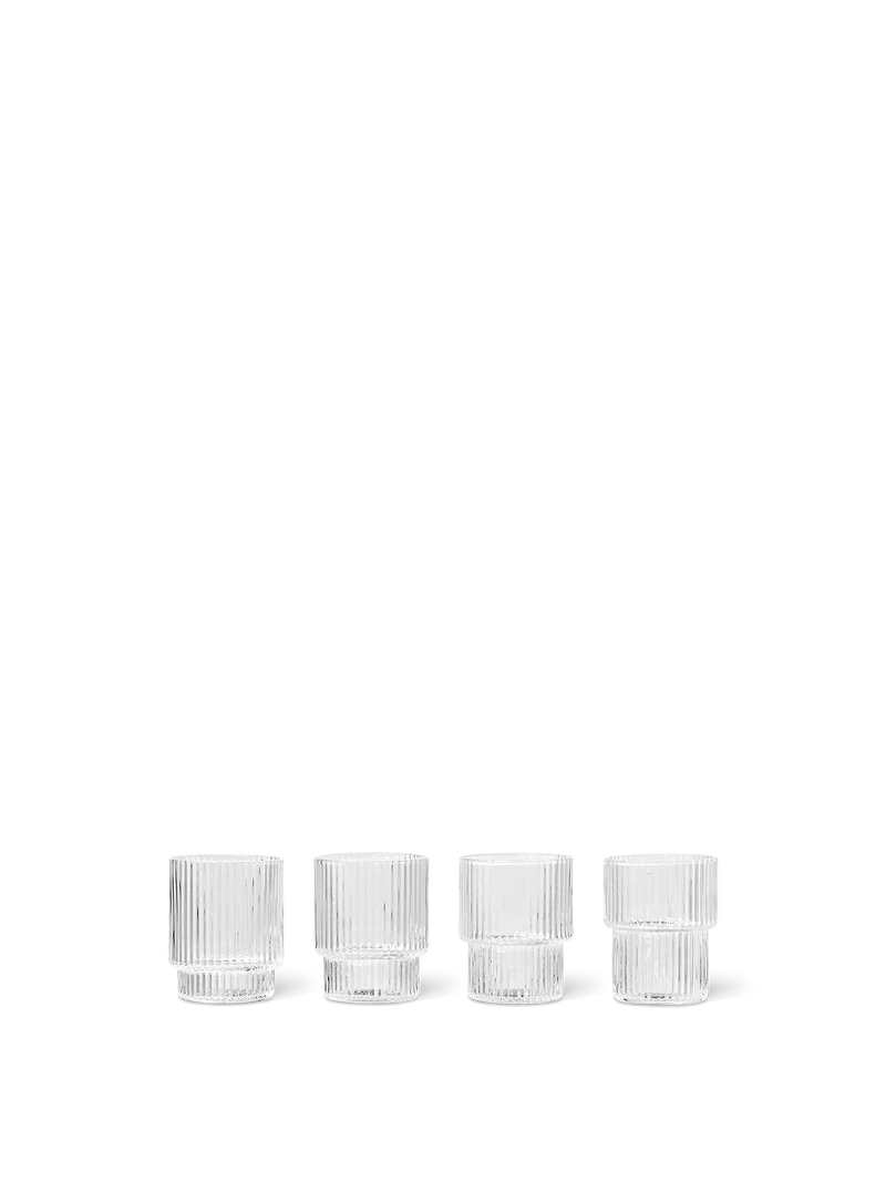 GLAS RIPPLE 4-ER SET KLEIN