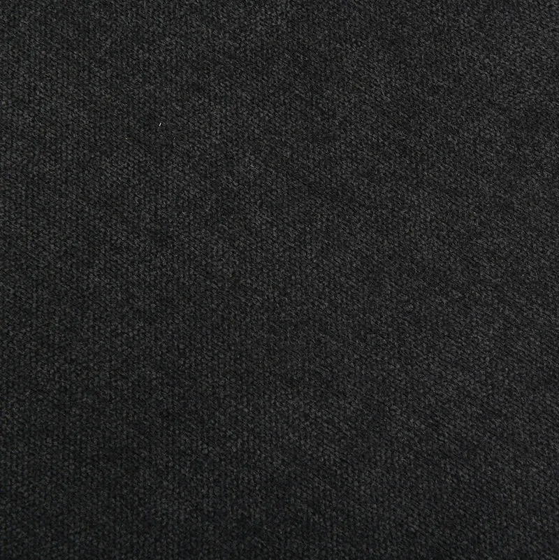 Bank JERSEY / Webstoff dunkelgrau oder / Gestell Metall schwarz / Bank mit Rückenlehne / B 160, H 82, T 62 cm