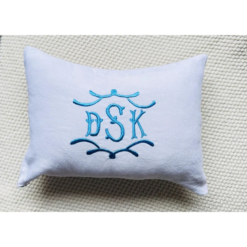 Monogrammed Pillow Cases for Sofa Monogram First Year Anniversary Gifts for Couples