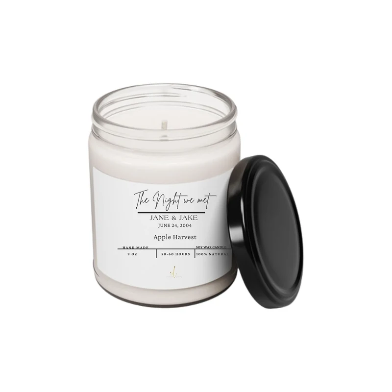Personalized Scented Soy Candle Gifts, Perfect Gift for Candle Lovers, Hand Poured Scented Soy Candle, Minimalistic and Chic Home Fragrance