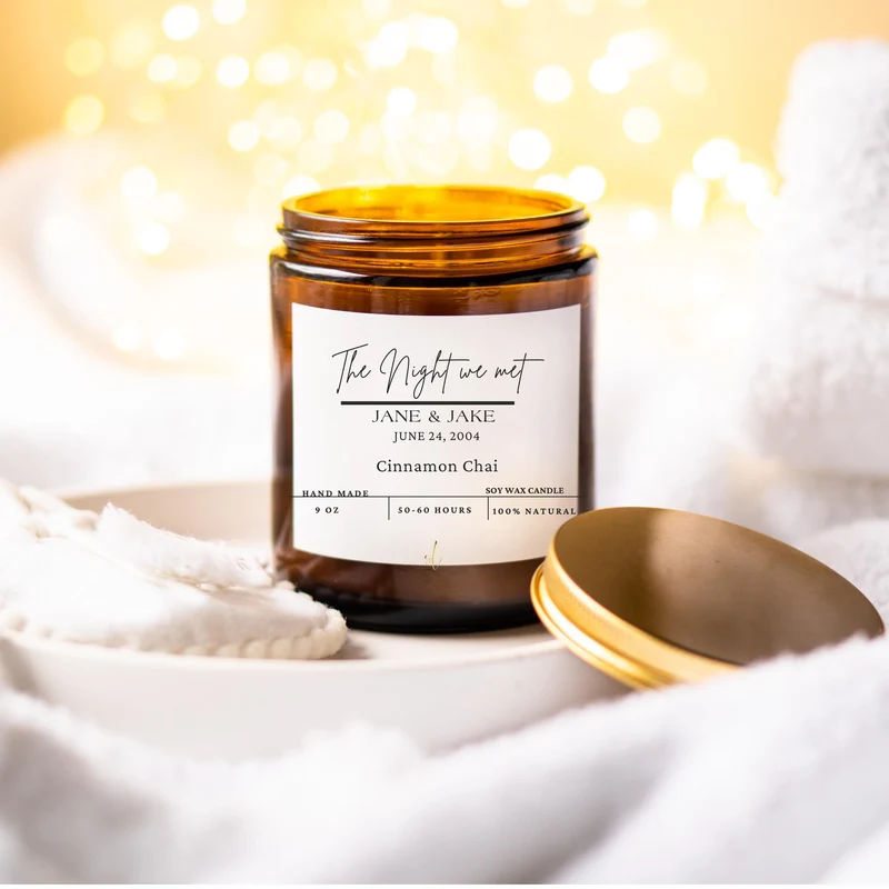 Scented Candles Coconut Apricot Wax, Handmade Luxury Candle Eco-Friendly Gift, Home Fragrance