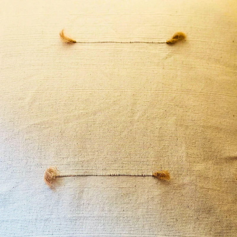 Handmade Cotton Curtain Panels, Tab Top, Farmhouse Style (2 panels)