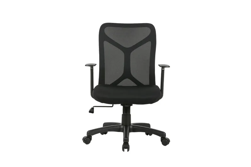 Chefsessel BONE / Kunststoff schwarz / Mesh schwarz, ziegelrot oder grau / Wippmechanik / Sicherheitsklemmschutz / Höhenverstellung / gebremste Sicherheitsdoppelrollen / B 61,5, H 91-98,5, T 51,5 cm