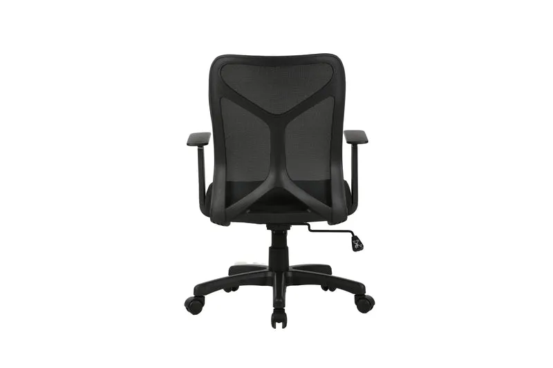 Chefsessel BONE / Kunststoff schwarz / Mesh schwarz, ziegelrot oder grau / Wippmechanik / Sicherheitsklemmschutz / Höhenverstellung / gebremste Sicherheitsdoppelrollen / B 61,5, H 91-98,5, T 51,5 cm
