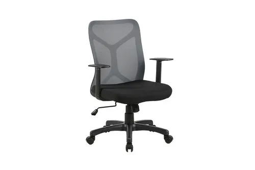 Chefsessel BONE / Kunststoff schwarz / Mesh schwarz, ziegelrot oder grau / Wippmechanik / Sicherheitsklemmschutz / Höhenverstellung / gebremste Sicherheitsdoppelrollen / B 61,5, H 91-98,5, T 51,5 cm