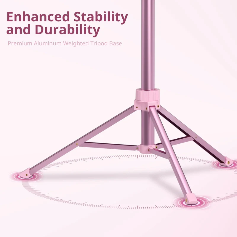 UBeesize 12'' Selfie Ring Light with 62’’ Tripod Stand for Video Recording