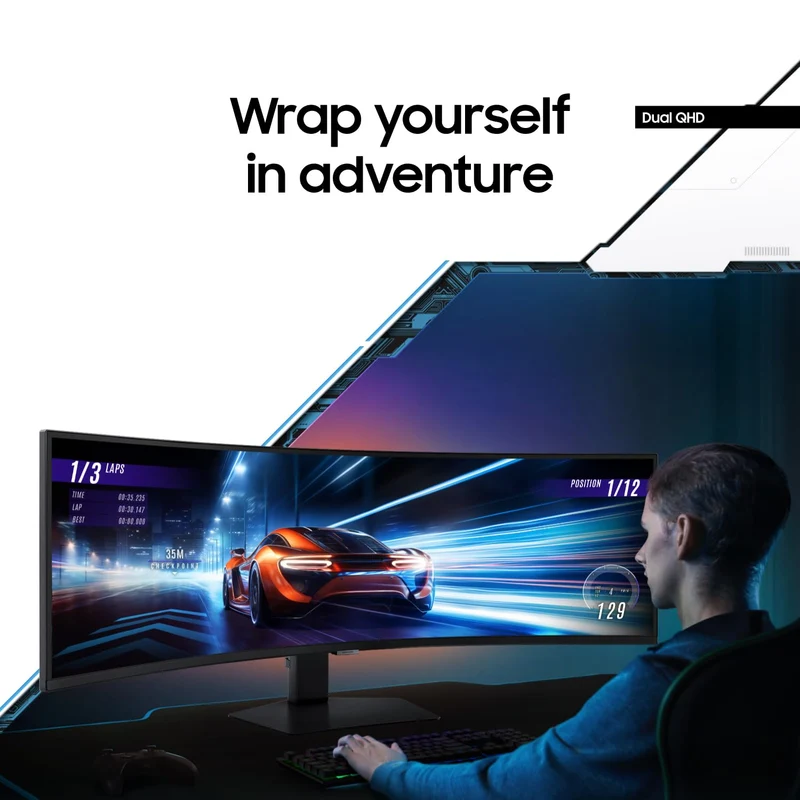 SAMSUNG 49” Odyssey G9 Series DQHD 1000R Curved Gaming Monitor