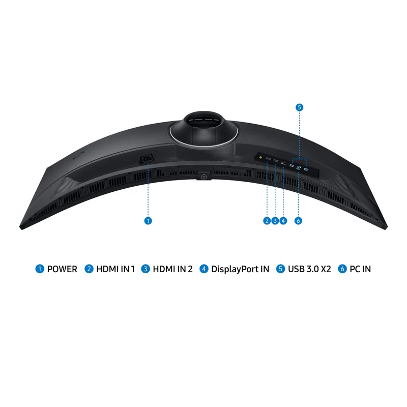 SAMSUNG 49” Odyssey G9 Series DQHD 1000R Curved Gaming Monitor