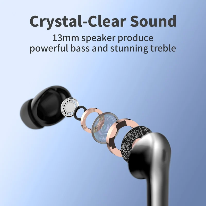 TAGRY Bluetooth Headphones True Wireless Earbuds 60H Playback