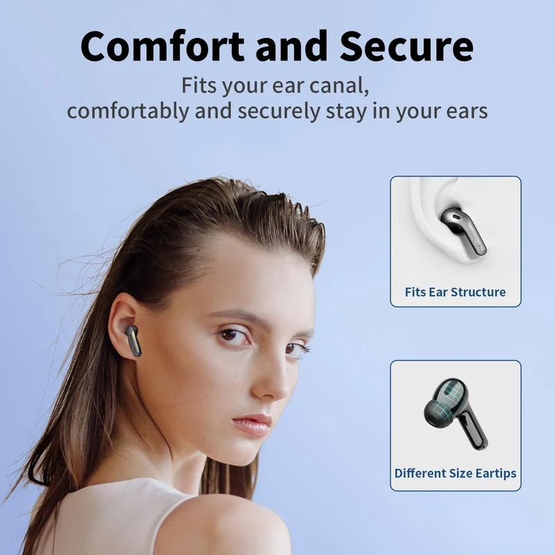 TAGRY Bluetooth Headphones True Wireless Earbuds 60H Playback