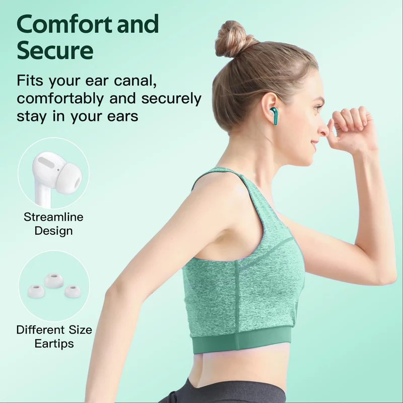 TAGRY Bluetooth Headphones True Wireless Earbuds 60H Playback