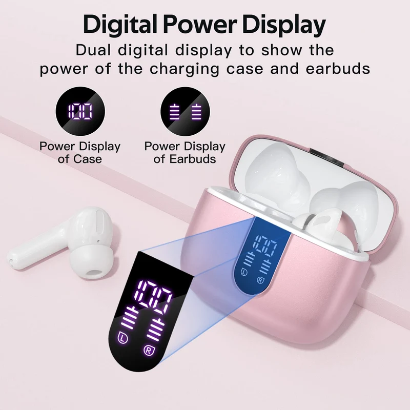 TAGRY Bluetooth Headphones True Wireless Earbuds 60H Playback