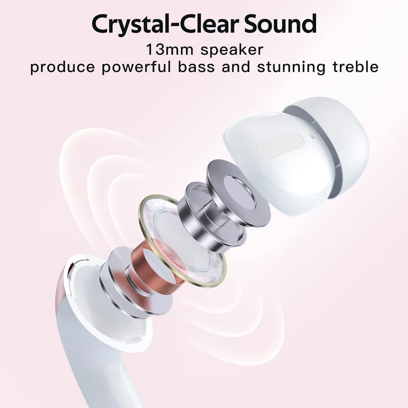 TAGRY Bluetooth Headphones True Wireless Earbuds 60H Playback