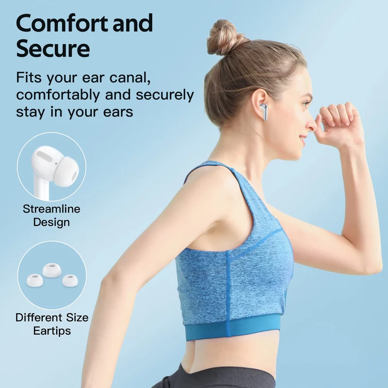 TAGRY Bluetooth Headphones True Wireless Earbuds 60H Playback