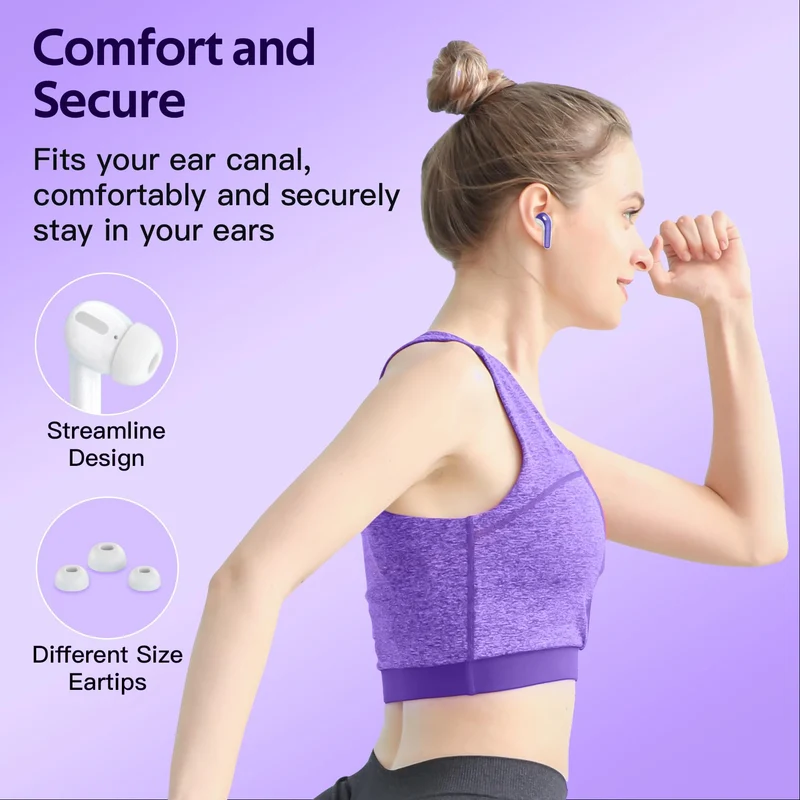 TAGRY Bluetooth Headphones True Wireless Earbuds 60H Playback