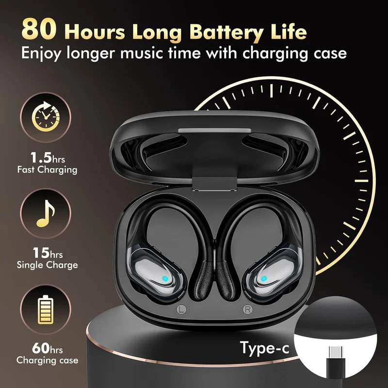 Wireless Earbuds Sport Bluetooth Headphones 5.3