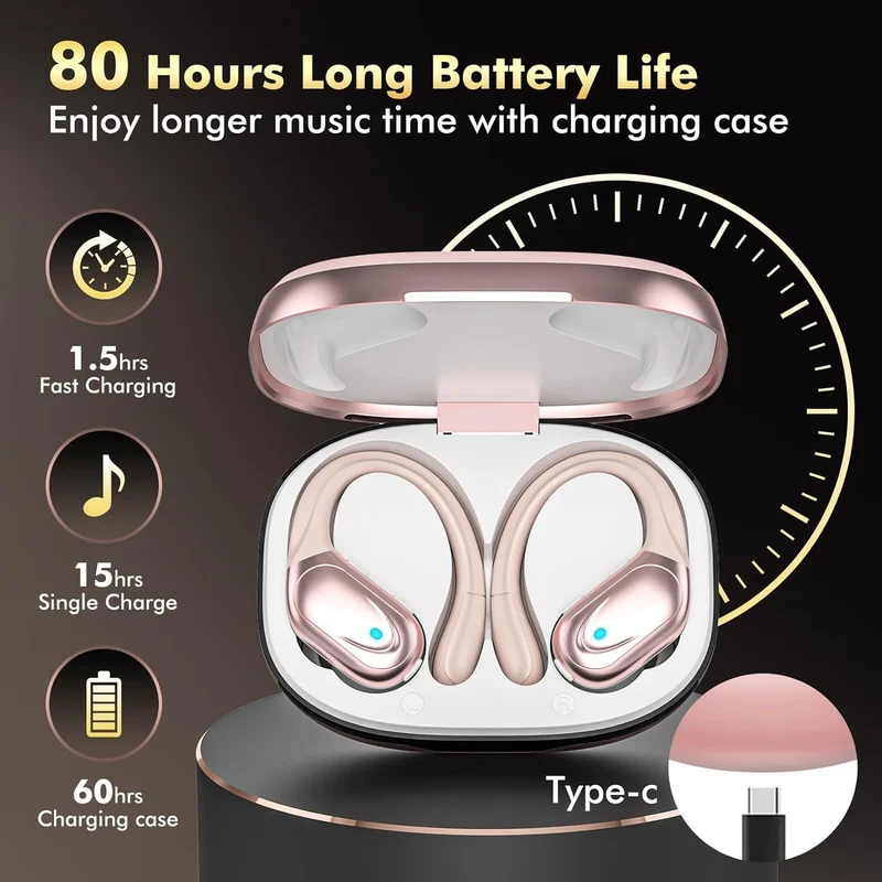 Wireless Earbuds Sport Bluetooth Headphones 5.3
