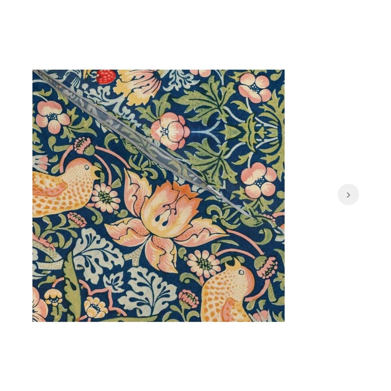 Strawberry Thief Floral Pattern Duvet Cover, Pillow Shams