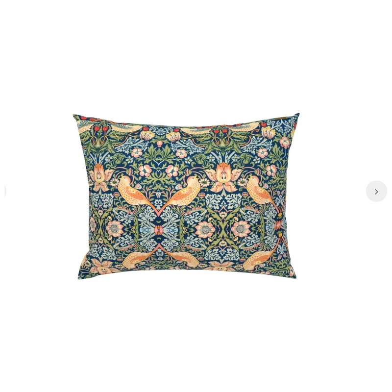 Strawberry Thief Floral Pattern Duvet Cover, Pillow Shams