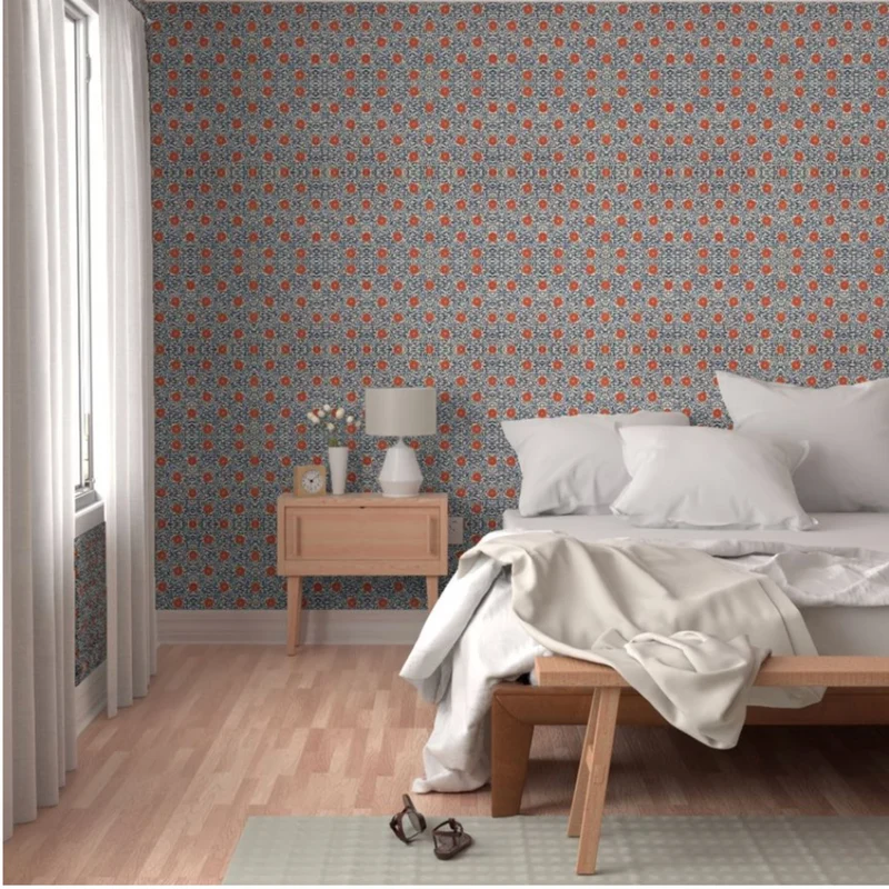 Accent Wall Ideas, Floral Wallpaper, Wall Covering, Floral Wall Mural,