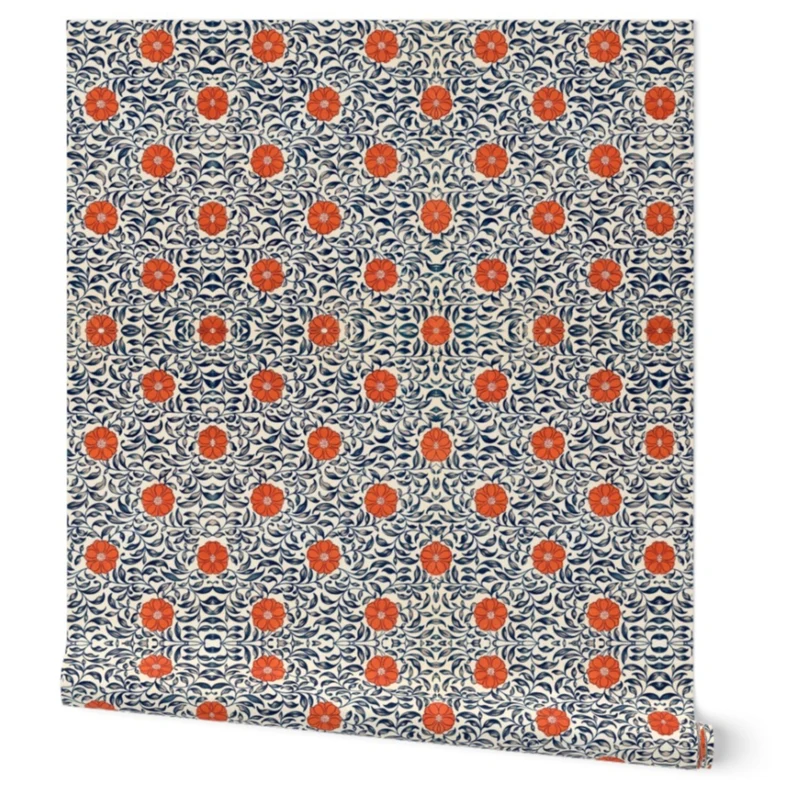 Accent Wall Ideas, Floral Wallpaper, Wall Covering, Floral Wall Mural,