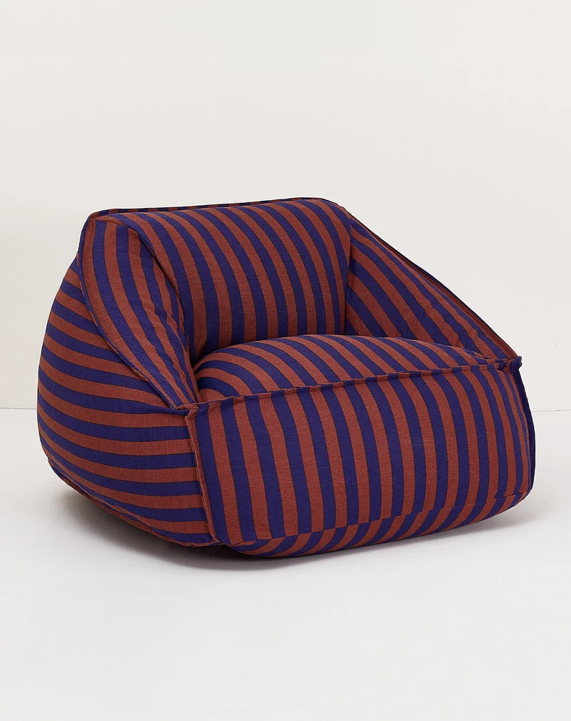 Nobodinoz Sitzsack-Sessel Ziggy Erwachsenengrösse Braun Blau