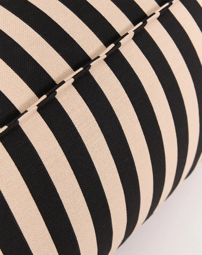 Nobodinoz Sitzsack-Sessel Ziggy Erwachsenengrösse Schwarz Sand gestreift