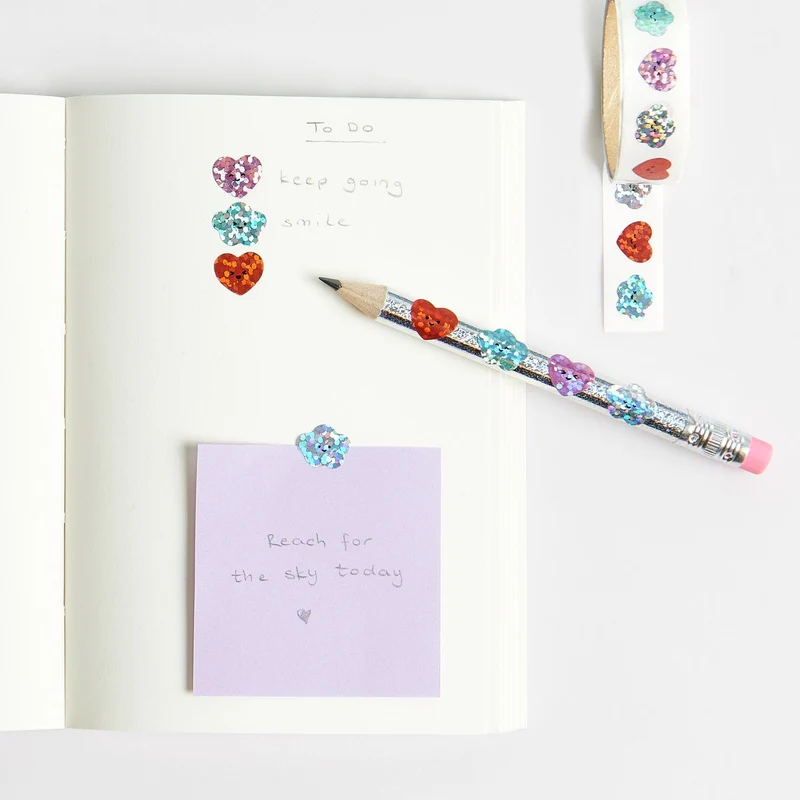 MINI STICKERS CHINGU HEARTS / CLOUDS - 80 PCS