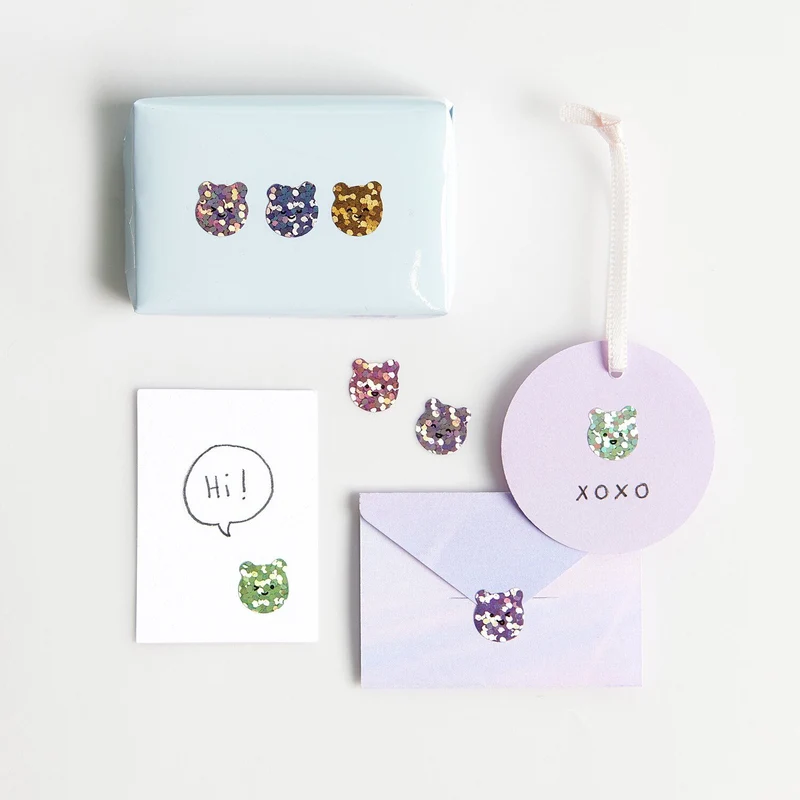 MINI STICKERS CHINGU BEARS - 80 PCS
