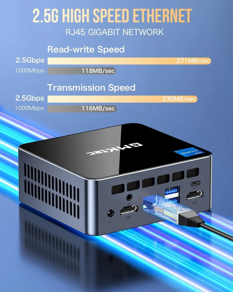 GMKtec Mini PC Intel i7-1195G7(Up to 5.0GHz)