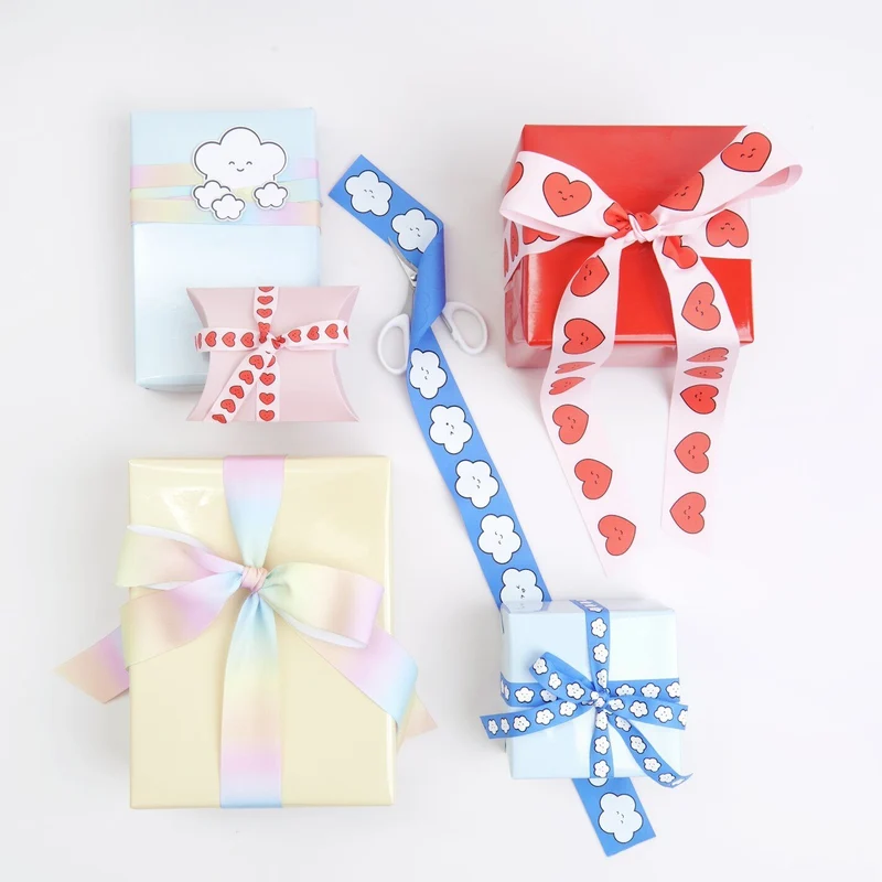 WIDE TAFFETA RIBBON - CHINGU CLOUD