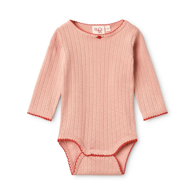 LIVA LONG SLEEVE BODY - WARM PINK
