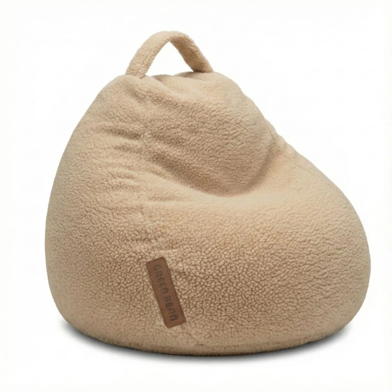 Kindersitzsack aus Teddystoff