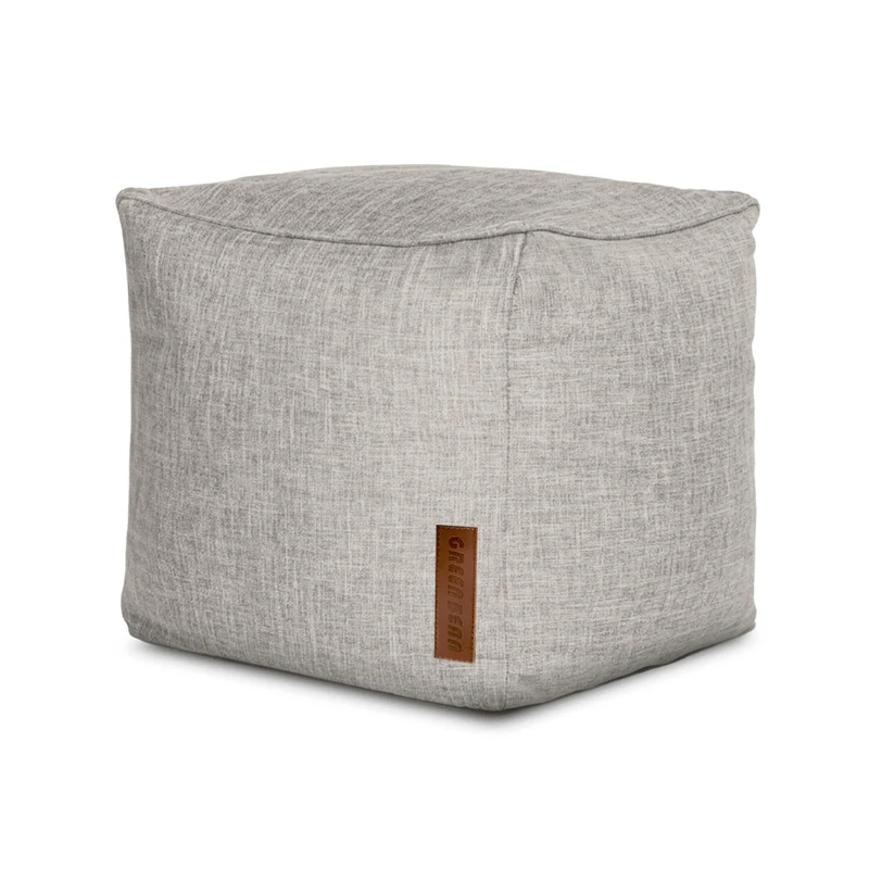 Cube Sitzhocker in Leinen-Optik