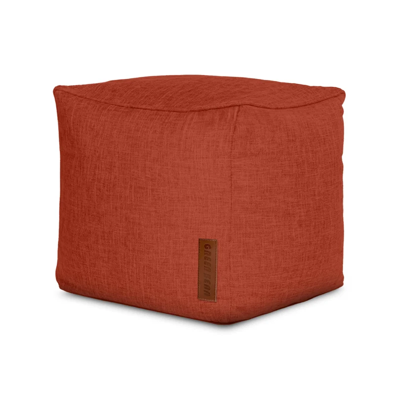 Cube Sitzhocker in Leinen-Optik