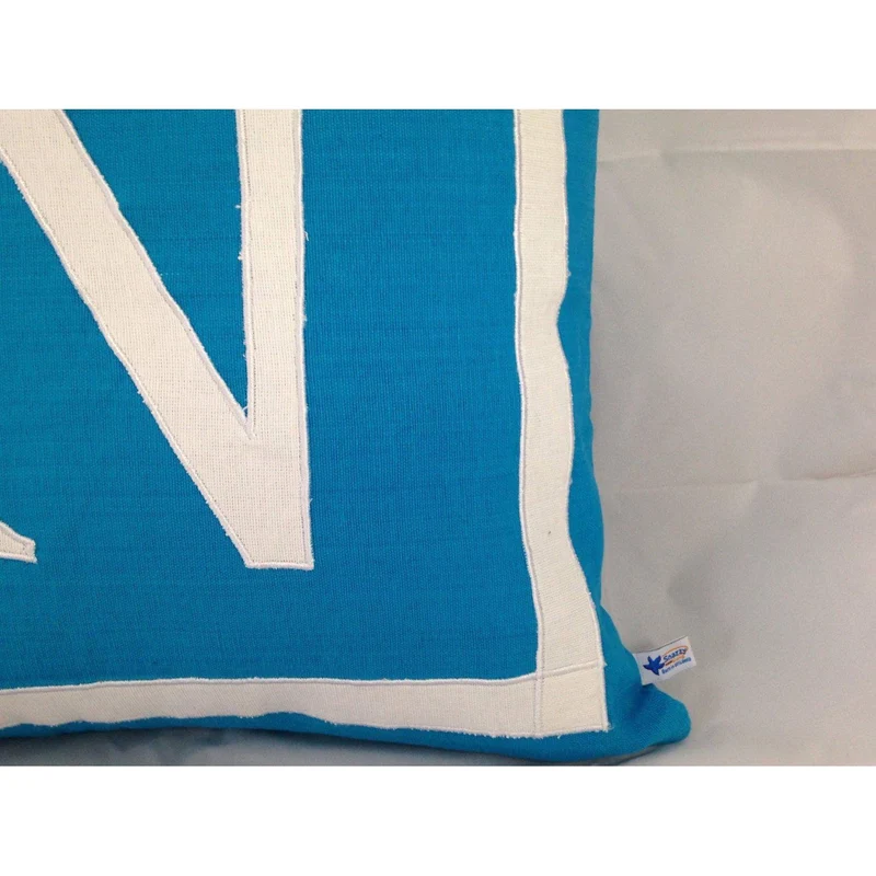 Personalized pillows, Turquoise blue Letter Pillows