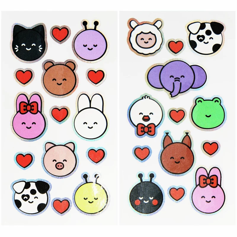 TEMPORARY TATTOOS CHINGU - ANIMALS - 2 SHEETS