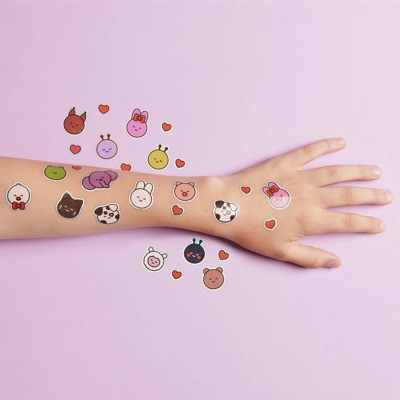 TEMPORARY TATTOOS CHINGU - ANIMALS - 2 SHEETS