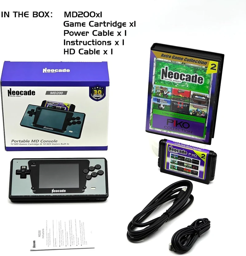 Retro Game Console for Sega Genesis Mega Drive Games