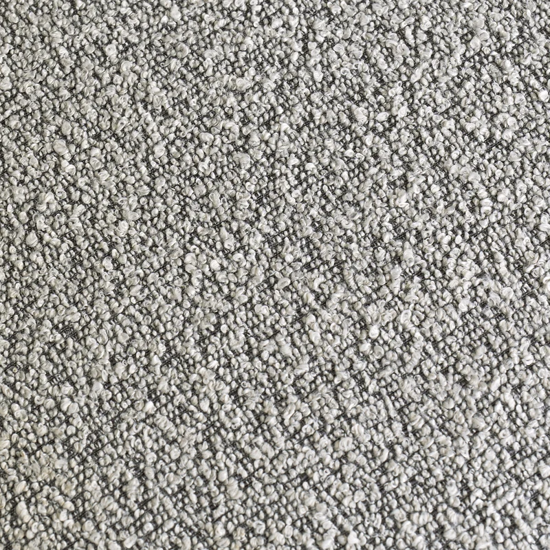 Esszimmerstuhl-Set OSLO B 04, Bezug in Bouclé grau, Untergestell aus Metall schwarz oder Bezug in Bouclé greige, Untergestell aus Metall seidengrau
