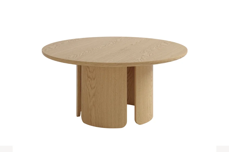 Couchtisch MOLDE 01, Echtholzfurnier Eichefarbig Bianco, Eichefarbig Tobacco oder seidengrau