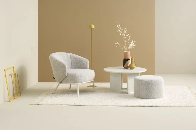 Couchtisch MOLDE 01, Echtholzfurnier Eichefarbig Bianco, Eichefarbig Tobacco oder seidengrau