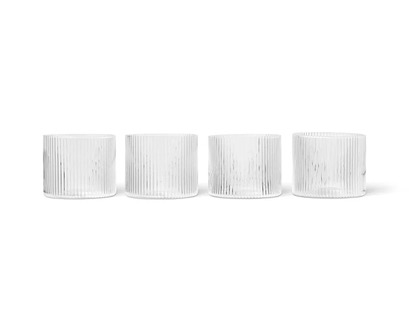 GLAS RIPPLE LOW 4ER SET