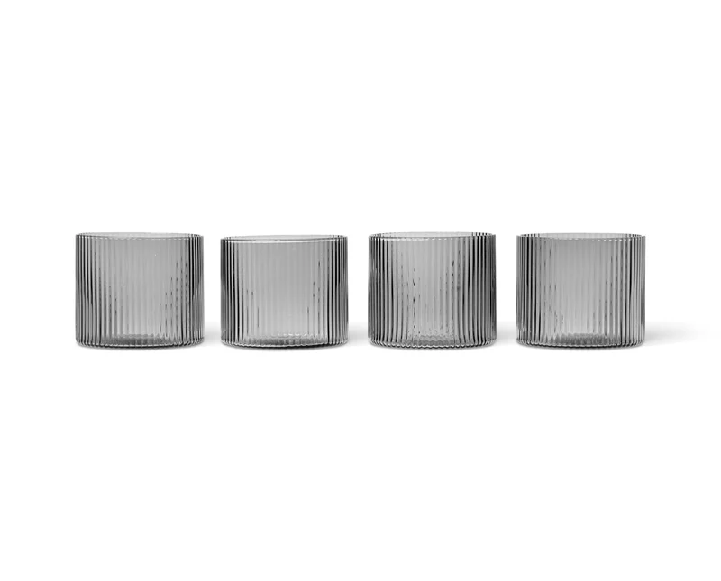 GLAS RIPPLE LOW 4ER SET
