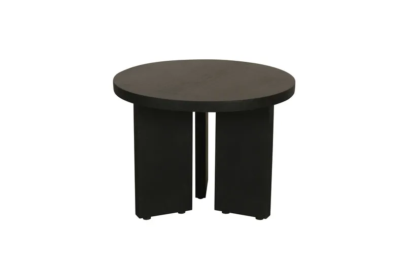 Beistelltisch ROUND / Rund / Massivholz Mango schwarz / D 40, H 30 cm oder D 60, H 41 cm